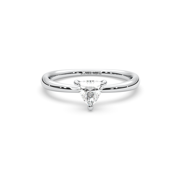 Solitaire Ring Trillion-Cut Zircon